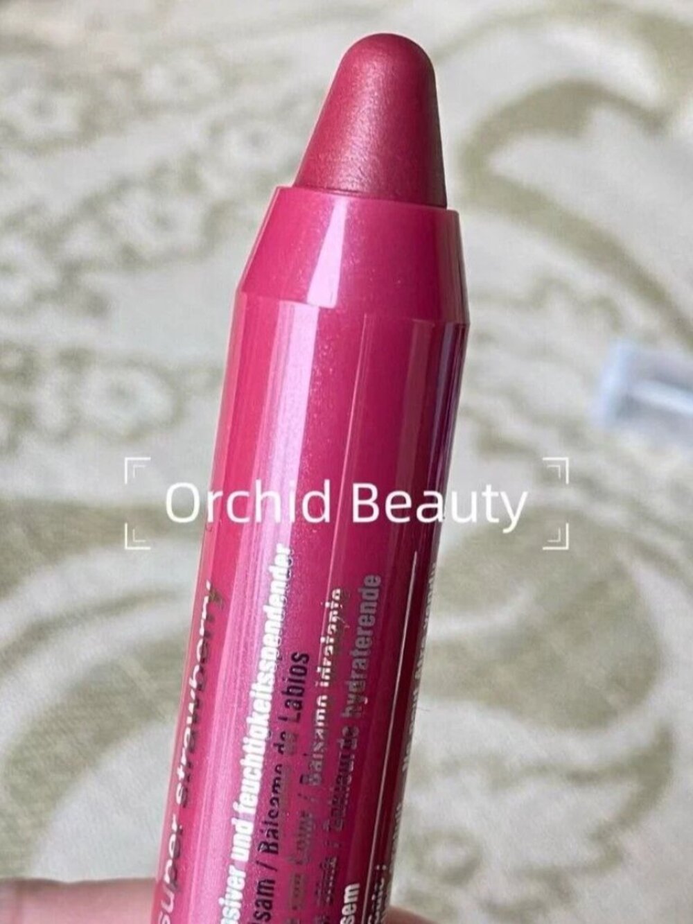 New Clinique Super Strawberry Moisturizing Colour Balm Lipstick 0.04oz/1.2 g